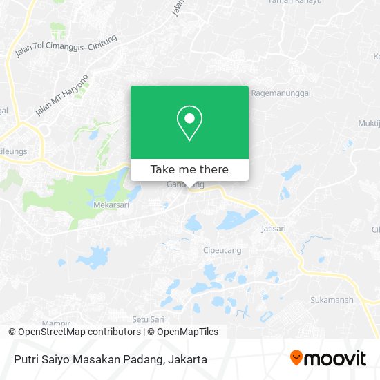 Putri Saiyo Masakan Padang map