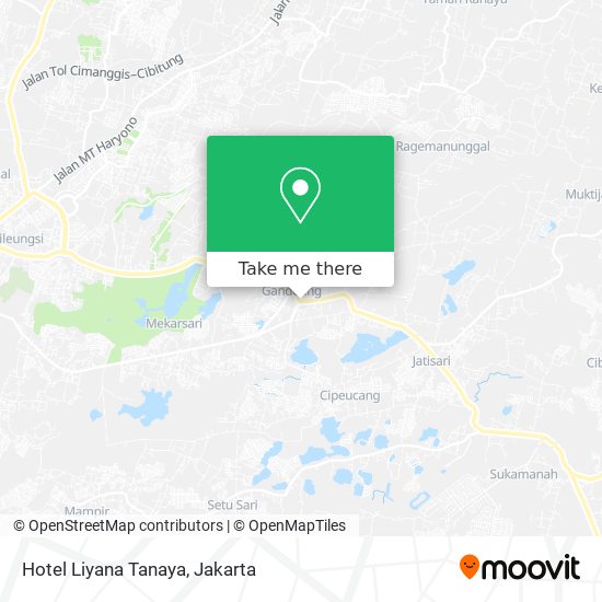 Hotel Liyana Tanaya map