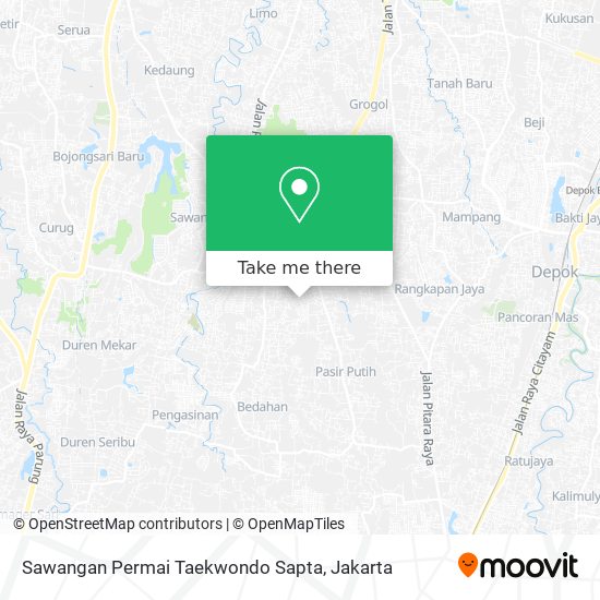 Sawangan Permai Taekwondo Sapta map