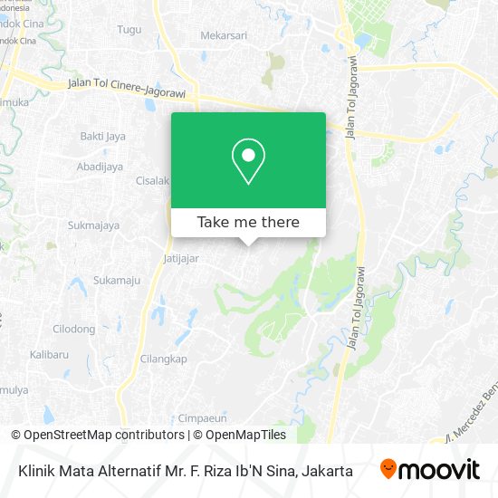 Klinik Mata Alternatif Mr. F. Riza Ib'N Sina map