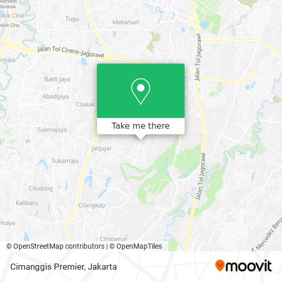 Cimanggis Premier map