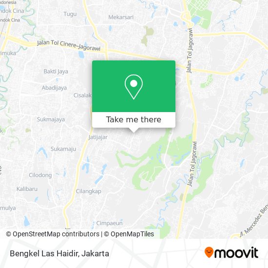 Bengkel Las Haidir map