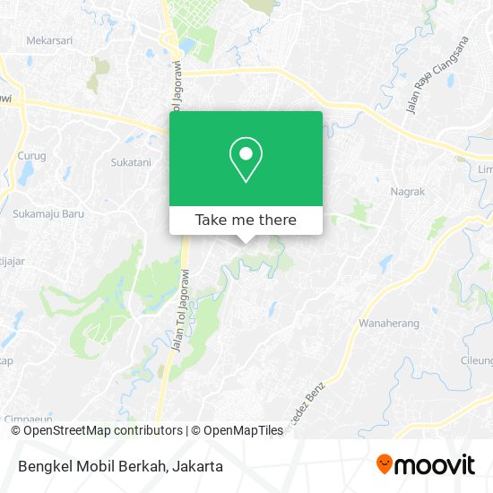 Bengkel Mobil Berkah map