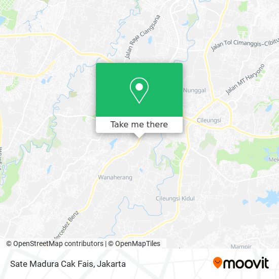 Sate Madura Cak Fais map