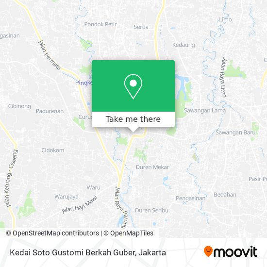 Kedai Soto Gustomi Berkah Guber map