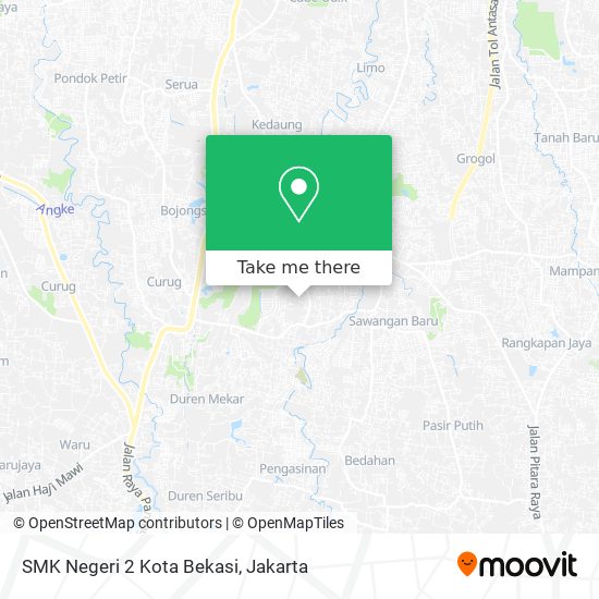 SMK Negeri 2 Kota Bekasi map