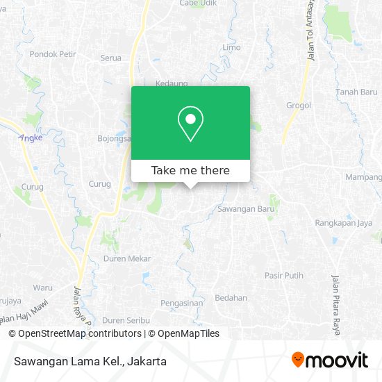 Sawangan Lama Kel. map