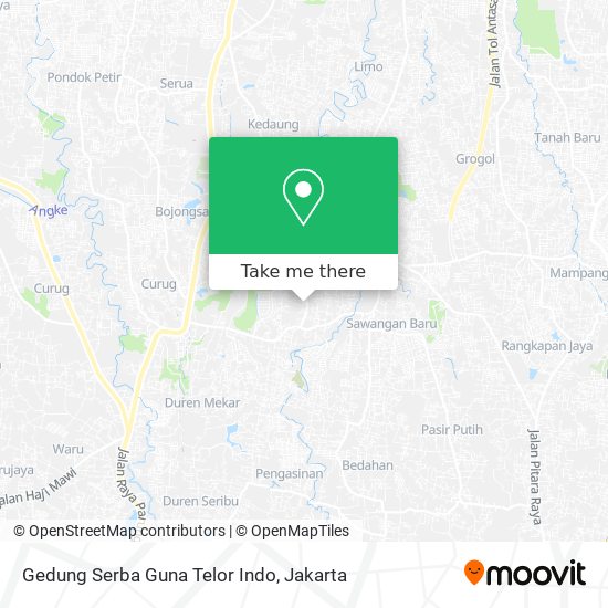 Gedung Serba Guna Telor Indo map