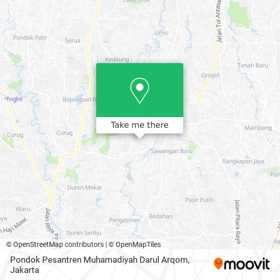 Pondok Pesantren Muhamadiyah Darul Arqom map