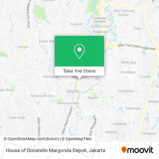 House of Donatello Margonda Depok map