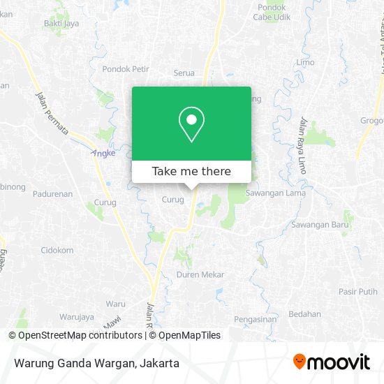 Warung Ganda Wargan map