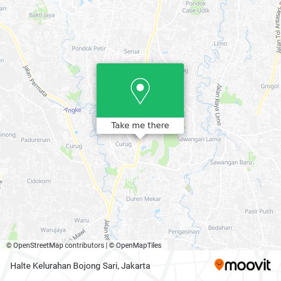 Halte Kelurahan Bojong Sari map
