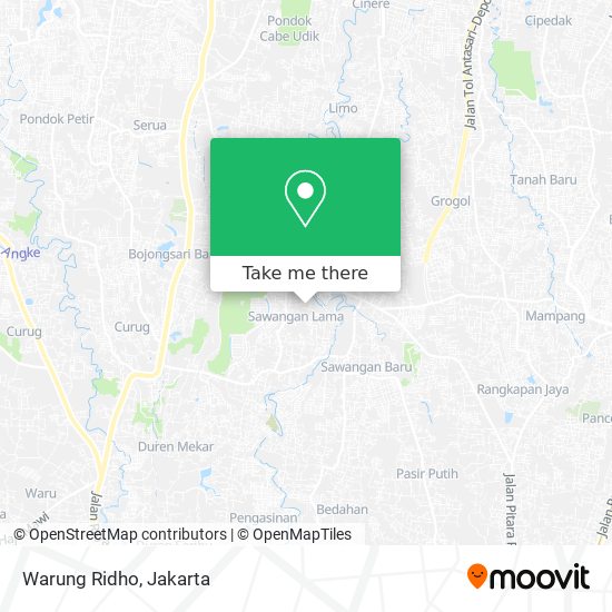 Warung Ridho map