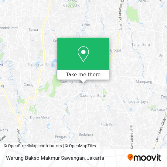 Warung Bakso Makmur Sawangan map