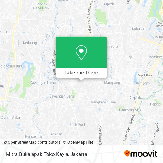 Mitra Bukalapak Toko Kayla map