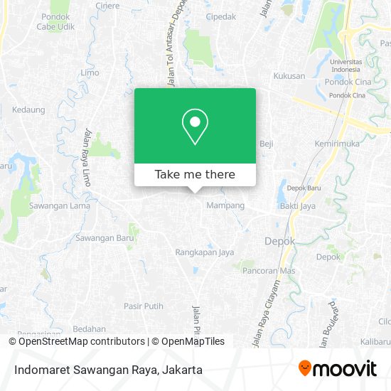 Indomaret Sawangan Raya map