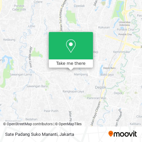 Sate Padang Suko Mananti map