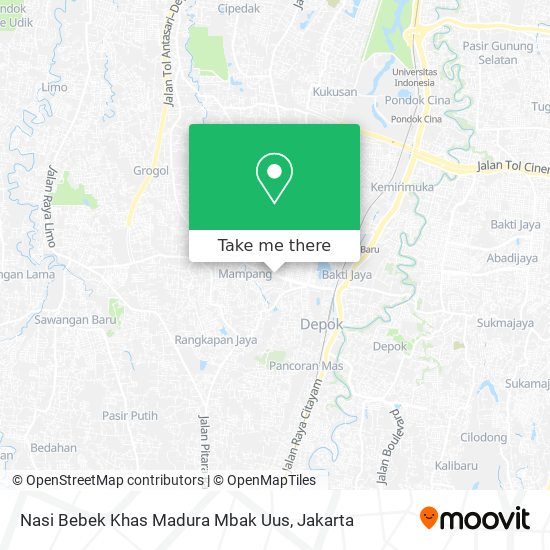 Nasi Bebek Khas Madura Mbak Uus map