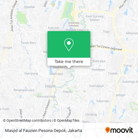 Masjid al Fauzien Pesona Depok map