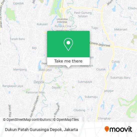Dukun Patah Gurusinga Depok map