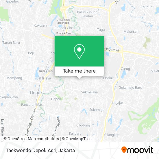 Taekwondo Depok Asri map