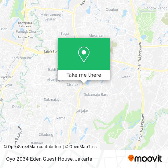 Oyo 2034 Eden Guest House map