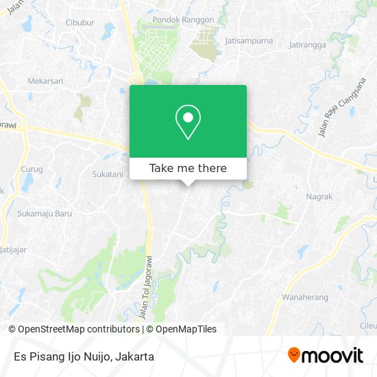 Es Pisang Ijo Nuijo map