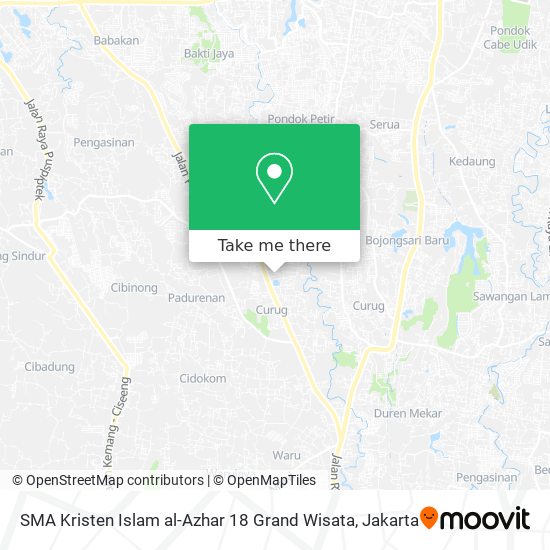 SMA Kristen Islam al-Azhar 18 Grand Wisata map