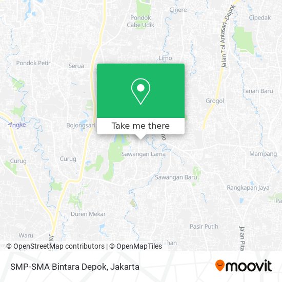 SMP-SMA Bintara Depok map