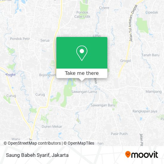 Saung Babeh Syarif map