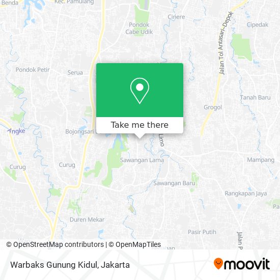 Warbaks Gunung Kidul map