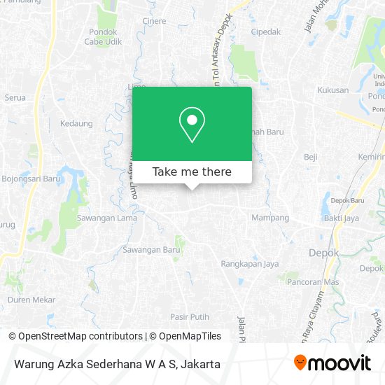 Warung Azka Sederhana W A S map