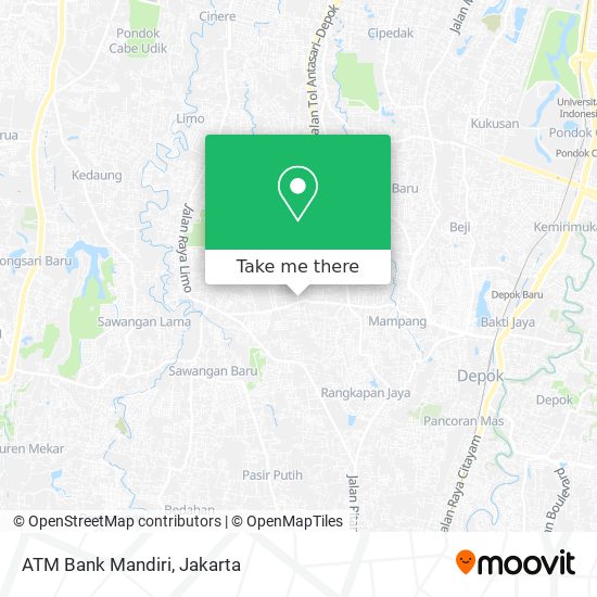 ATM Bank Mandiri map