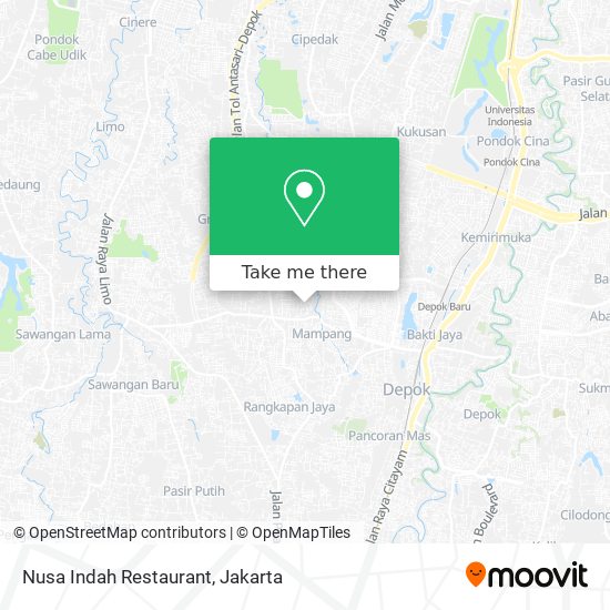 Nusa Indah Restaurant map