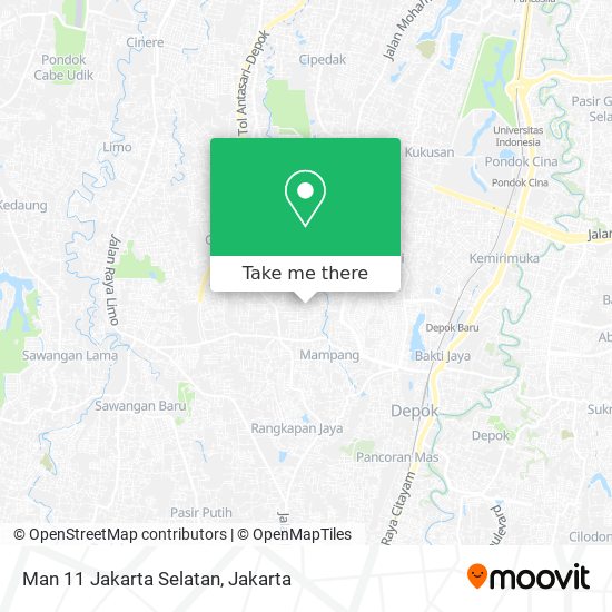 Man 11 Jakarta Selatan map