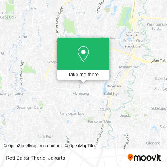 Roti Bakar Thoriq map