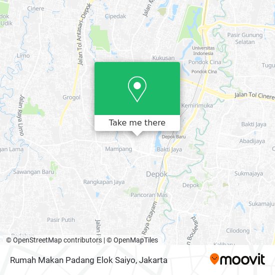 Rumah Makan Padang Elok Saiyo map