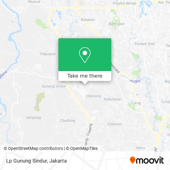 Lp Gunung Sindur map