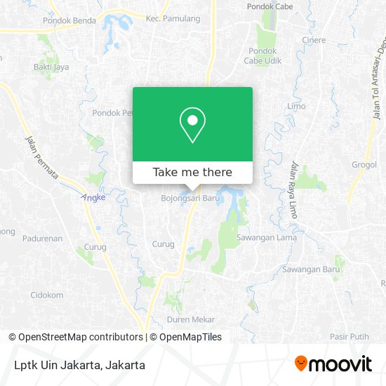 Lptk Uin Jakarta map