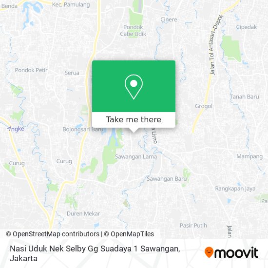 Nasi Uduk Nek Selby Gg Suadaya 1 Sawangan map