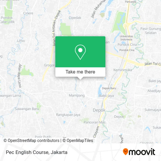 Pec English Course map