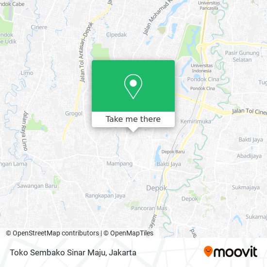 Toko Sembako Sinar Maju map