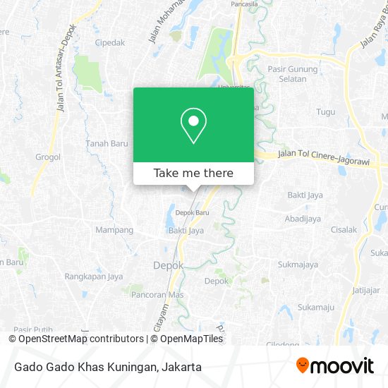 Gado Gado Khas Kuningan map