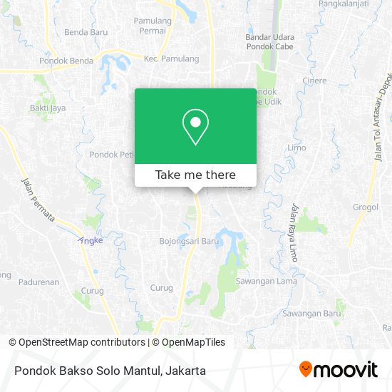 Pondok Bakso Solo Mantul map