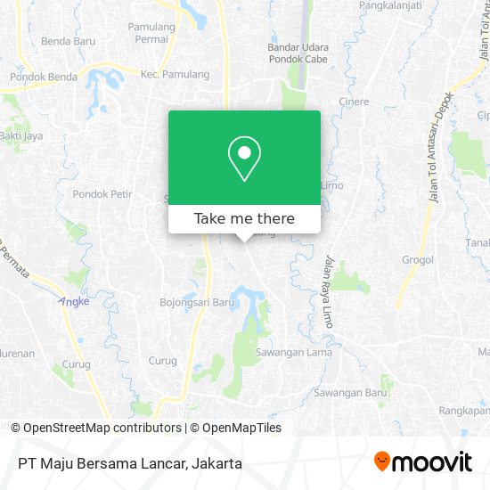 PT Maju Bersama Lancar map