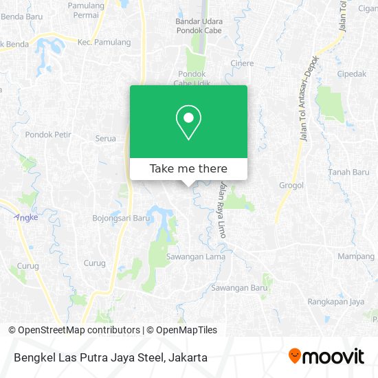 Bengkel Las Putra Jaya Steel map