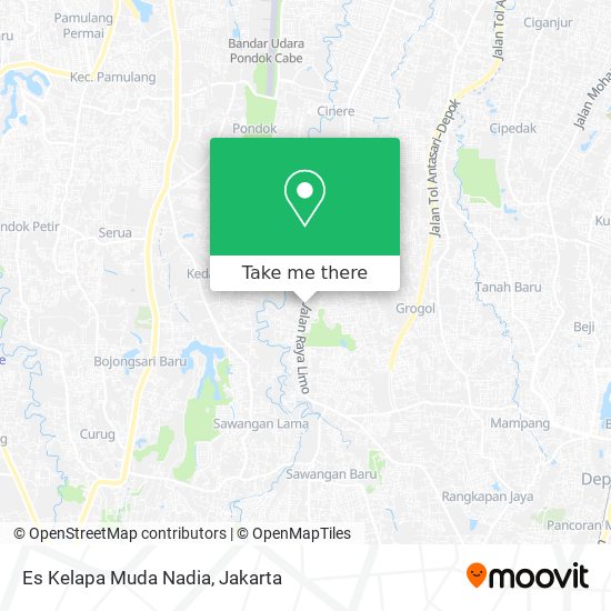 Es Kelapa Muda Nadia map