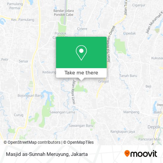 Masjid as-Sunnah Meruyung map