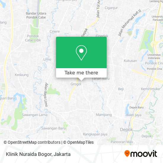 Klinik Nuraida Bogor map