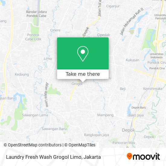 Laundry Fresh Wash Grogol Limo map